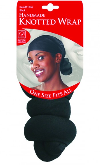 DON KNOTTED HEAD WRAP BLK