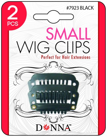DONNA 2 PCE WIG CLIPS SML T7923