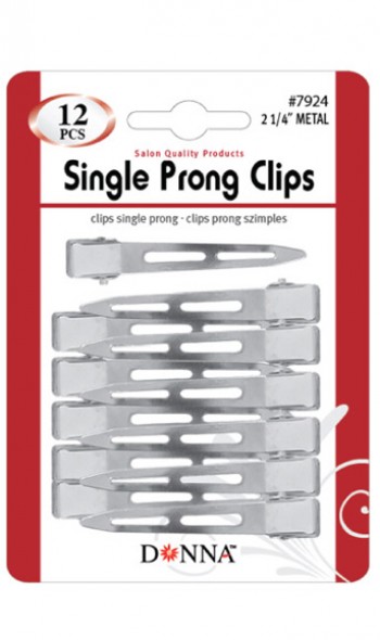 SINGLE PRONG CLIPS 2 12PC T7924"