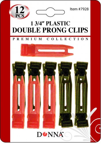 DOUBLE PRONG CLIP PLASTIC