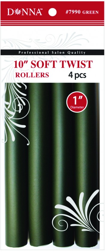 TITAN  SOFT TWIST ROLLERS 10" GREEN,-T7990