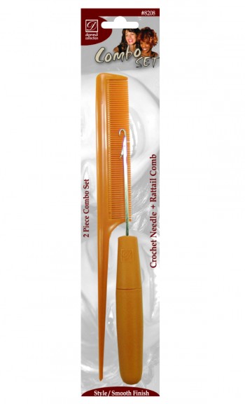 CROCHET NEEDLE+ TAIL COMB T8208