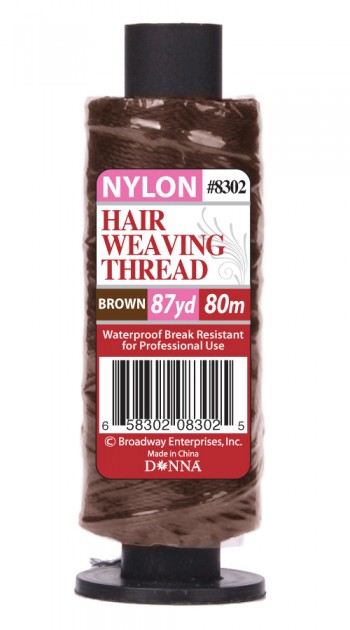 TITAN  NYLON WEAVING THREAD 80M BROWN Doz T8302