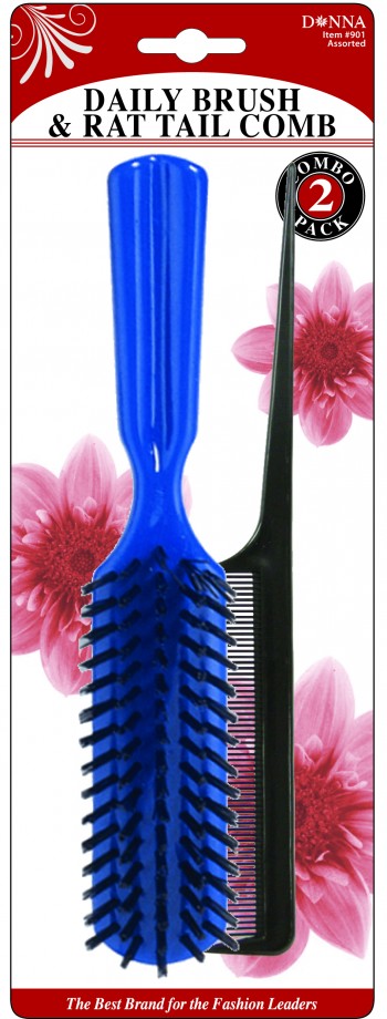 DONNA DAILY BRUSH AND TAIL COMB T901