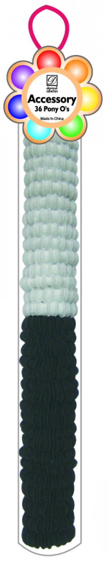 TITAN PONY O'S / WHITE AND BLK (36 PC)